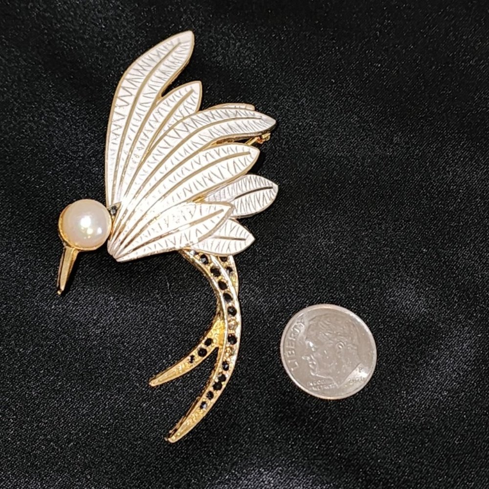 Vintage Corocraft Bird of Paradise Brooch